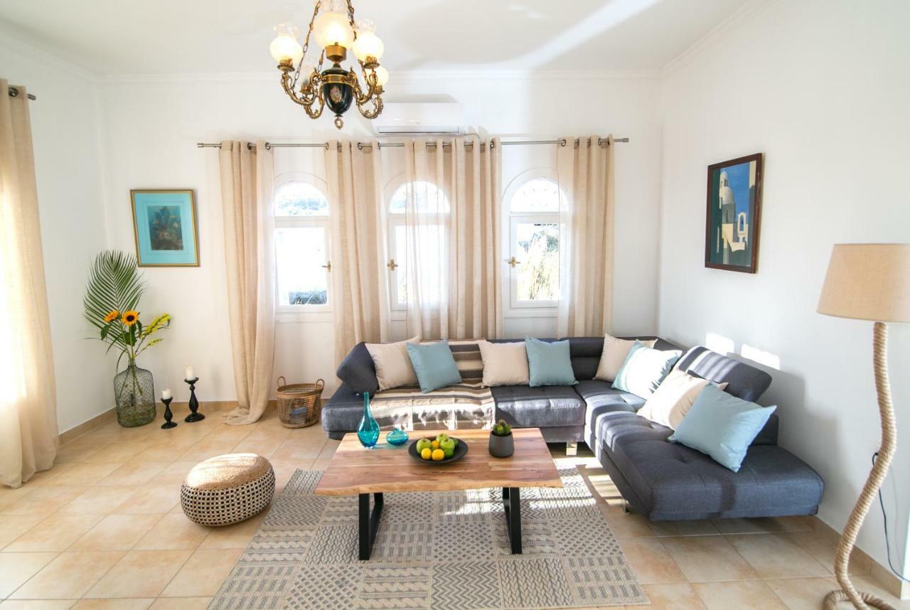 Caldera Sunset Villa Megalochori  Ngoại thất bức ảnh