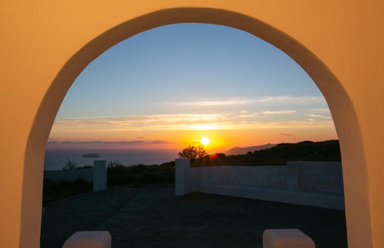 Caldera Sunset Villa Megalochori  Ngoại thất bức ảnh